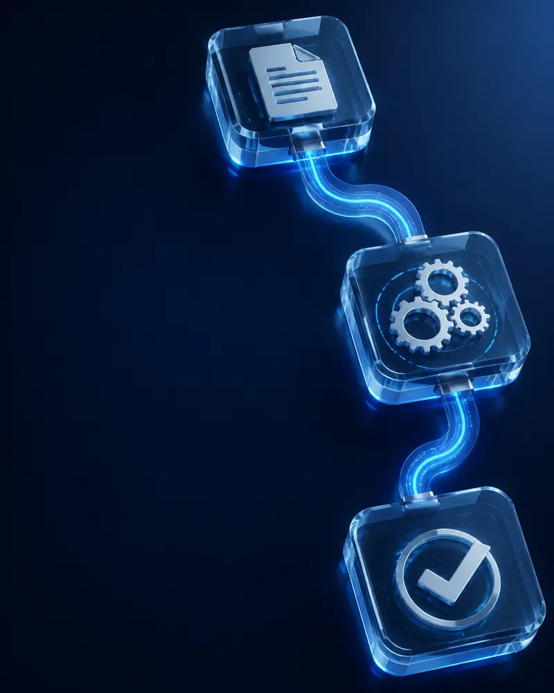 Flujos digitales de automatización conectando sistemas y personas